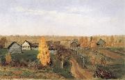 Levitan, Isaak, Golden Autumn-village and small town